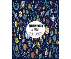Blank Sticker Album For Boys: Blank Sticker Book for Boys Stickers Activities Book 8x10: Volume 5