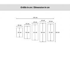 Cuadro sobre lienzo - 5 piezas - Impresión en lienzo - Ancho: 100cm, Altura: 60cm - Foto número 0218 - listo para colgar - en un marco - EG100x60-0218