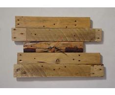 Reloj de pared rústico de madera plataforma recuperada diseño vintage habitación