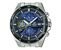 Casio EDIFICE Reloj en caja sólida, 10 BAR, Azul/Negro, para Hombre, con Correa de Acero inoxidable, EFR-556DB-2AVUEF