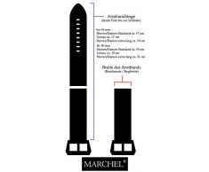 Piel lisa MARCHEL LLB40 correa roja 22 mm correa de reloj de pulsera reloj bandas