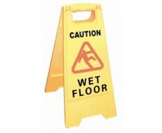 Jantex suelo mojado señal de seguridad placa de aviso Póster pantalla comercial