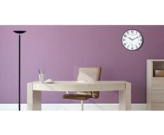 Unilux 400094561 de radio reloj de pared WAVE en negro técnica controlado por radio con segundero