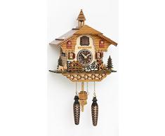 Reloj cucú de cuarzo Casa de la selva negra con música,incluye baterías TU 4216 QM