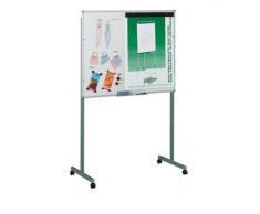 Faibo-- Pizarra magnética blanca con soporte 3: 1011D-3 Vitrif(122x100cm)