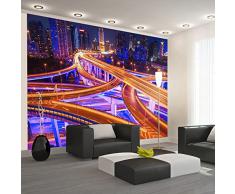 Fotomural 300x210 cm ! 3 tres colores a elegir - Papel tejido-no tejido. Fotomurales - Papel pintado 300x210 cm - ciudad noche d-B-0015-a-b