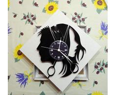 Instant Karma Clocks - Reloj de Pared de Disco de Vinilo, para Hombre, Mujer, barberÃ­a, Estilo Vintage, Hecho a Mano
