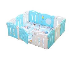 Hfyg Parque Grande El plastico Parque Bebés Plegable Tabique Barrera Infantil Infantil Expandible Jugar Pluma Unisex (Size : 14 Panels - 150x150cm)