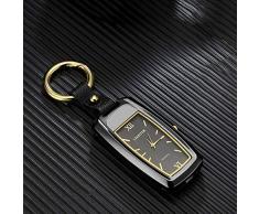 GHF Reloj Encendedor Llavero Encendedor Pequeña Linterna Encendedor multifunción Carga USB Encendedor electrónico a Prueba de Viento encendedores,Negro