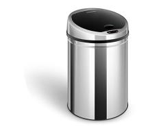 Fromm & Starck Cubo De Basura con Sensor Papelera Automática Star_Bin_01 (Volumen De 30 litros, Redondo, Cubo Extraíble, Funcionamiento A Pilas)