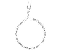 NICERIO Llavero de cadena de reloj de bolsillo plateado plata clásico