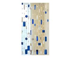 LIQICAI Cristal Borla De La Cortina Cortina de Puerta Pantalla de la Borla de Cristal Tabique para la Puerta Paso Boda Cafetería Decoración hogareña, Hecho a Mano (Color : Azul, Tamaño : 1.4x1.5m)