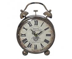 Despertador Vintage Port reloj marrón con números romanos