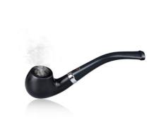 Tabaco de fumar pipa de mader clásica modelo, negro