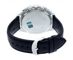 Casio Reloj Cronógrafo para Hombre de Cuarzo con Correa en Cuero EFR-556L-1AVUEF