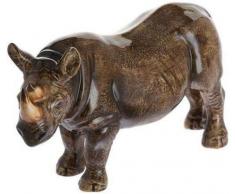 John Beswick JBNW4 - Figura Decorativa de Rinoceronte de cerámica Natural