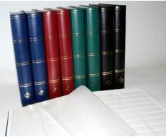 Clasificador sellos 60 paginas divididas, color rojo