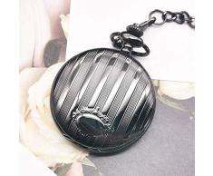 IHCIAIX Reloj de Bolsillo, Reloj de Bolsillo de Cuarzo Superior con Colgante de Cadena de Llavero Hombres, Mujeres, WP4015