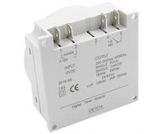 Temporizador digital Herschen. Temporizador con pantalla LCD, alimentación semanal, programable con interruptor relé CN101A CC 12 V 16 Amp SPST