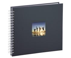 Hama Fine Art Gris Foto y Protector-Álbum de fotografía (280 mm, 240 mm, Papel, 100 Hojas, 10 x 15 cm)