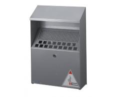 ATLANTA A29263218 - Cenicero de pared 31 x 45 x 10,7 cm , color plata