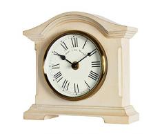 Towcester Clock Works Acctim 33282 Falkenburg - Reloj analógico de Mesa, Color Crema