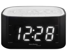 Technoline WT 465W Radio-Despertador, Negro, 14x8.8x7 cm