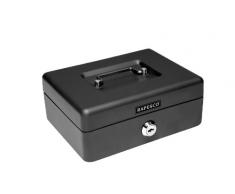 Rapesco - Caja fuerte de seguridad 15 cm de ancho con portamonedas interior