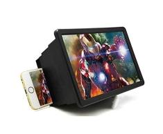 NLJYSH Biombo 3D Amplificador de Apoyo HD Lupa teléfono móvil de vídeo del televisor Plegable extensión Marco de protección for los Ojos de la Pantalla (Color : Black)