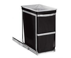 simplehuman, cubo extraíble, estructura de acero resistente, 30 L