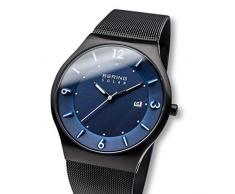 BERING Reloj Analógico para Hombre de Energía Solar con Correa en Acero Inoxidable 14440-227