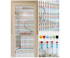 GuoWei Puerta Cortinas de Cuentas Moderno Cristal Tabique Decoración Salón Armario Panel, Personalizar (Color : B, Size : 20 strands-60cmx150cm)