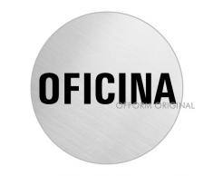 OFFORM Señal pictograma en acero inox - Oficina | Ø 75mm No.39135