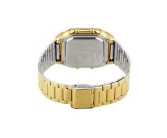 CASIO Collection DB-360GN-9AEF - Reloj de caballero de cuarzo, correa de resina color oro (con cronómetro, alarma, luz)