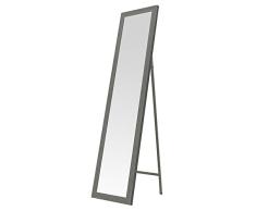 Espejo de pie nórdico Gris de Madera MDF para Dormitorio de 37 x 157 cm Arabia - LOLAhome