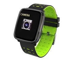 GLDMT-SPORT Smartwatch, Pulsera De Fitness Rastreador De Fitness IP68 A Prueba De Agua con Monitor De Ritmo Cardíaco 1.3 Pulgadas Pantalla A Color Actividad Rastreador De Fitness Reloj Cronógrafo,A