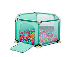 Barrera grande de plástico para bebés Grandes colores para bebés Plegable portátil Separador de habitación Niños Barrera expandible Centro de actividades para niños Tabique Plegable portátil