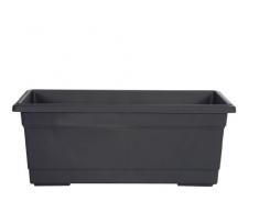 Whitefurze G01P60 Milano Patio - Macetero (60 cm), color gris