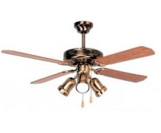 Orbegozo CT 30132 M Ventilador de techo con luz, 4 palas reversibles, diÃ¡metro 132 cm, potencia de 60 W y 3 velocidades