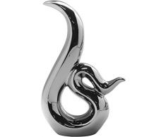 Dreamlight - Figura decorativa de cerámica (26 cm), color plateado