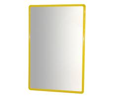 HenBea- Espejo infantil acrílico con marco de aluminio, Color amarillo, 100x65 cm (754/C4)