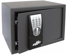 Arregui Class - Caja fuerte de sobreponer electrónica (acero, 310 x 200 x 200 mm) color gris oscuro