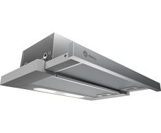 Balay 3BT263MX Telescópica o extraplana Acero inoxidable 360m³/h D - Campana (360 m³/h, Canalizado/Recirculación, E, D, D, 68 dB)