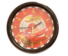 Fun House 004605 Disney Cars - Reloj de pared con diseño de Rayo McQueen (30 cm), color rojo