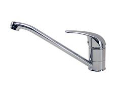 DP Grifería Hortensia - Grifo de fregadero, color plateado