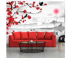 Formato grande XXL ! Papel tejido-no tejido. Fotomurales ! Fotomural ! Papel pintado ! 350x245 cm - Flores abstracción 10110903-50