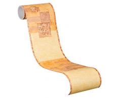 A.S. Creation 900647 - Cenefa adhesiva, color naranja y marrón