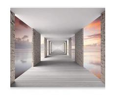 murando Fotomurales 400x280 cm XXL Papel pintado tejido no tejido Decoración de Pared decorativos Murales moderna Diseno Fotográfico Cielo Perspectiva c-C-0005-a-d