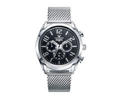 Viceroy 471195-55 - Reloj para Hombre Multifunción Acero, Esfera Negra