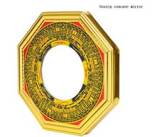 Espejo Chino de Feng Shui Bagua Aleación chisme Espejo Convexo Espejo cóncavo Espejo Feng Shui Artículos Adornos Tai Chi cóncavo Espejo cóncavo 12 cm Pequeño Espejo de chismes (tamaño : L)